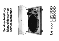 Lenco L830-L833 - Service Manual 